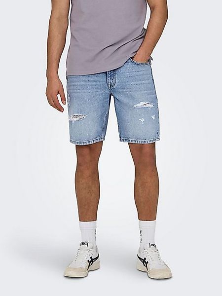 ONLY & SONS Jeansshorts Denim Midi Mid Waist Pants ONSEDGE RAM LBD DEST 964 günstig online kaufen