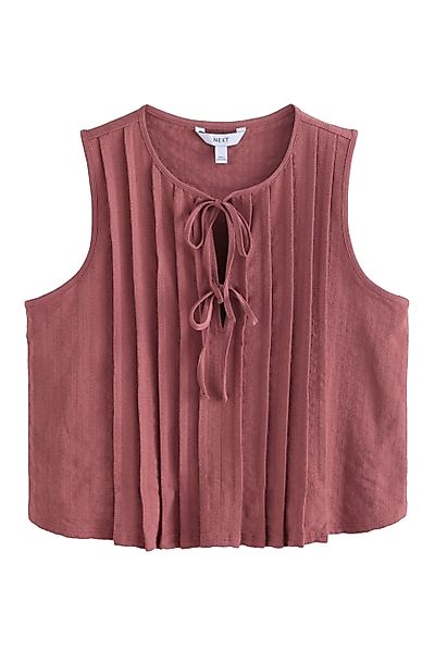 Next Blusentop Ärmelloses Biesentop zum Binden günstig online kaufen