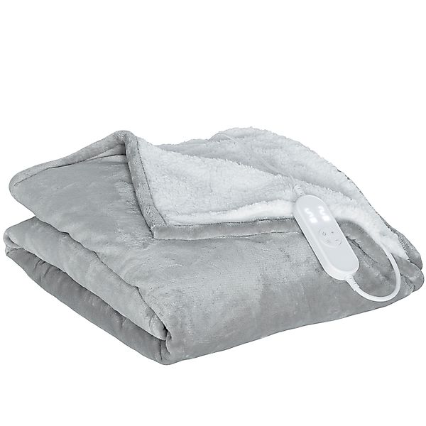 HOMCOM Heizdecke 180 x 130 cm Elektrische Wärmedecke mit 10 Heizstufen, 10 günstig online kaufen