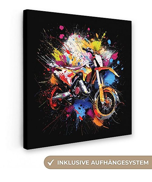 OneMillionCanvasses® Leinwandbild Graffiti - Sport - Motorrad - Motocross, günstig online kaufen