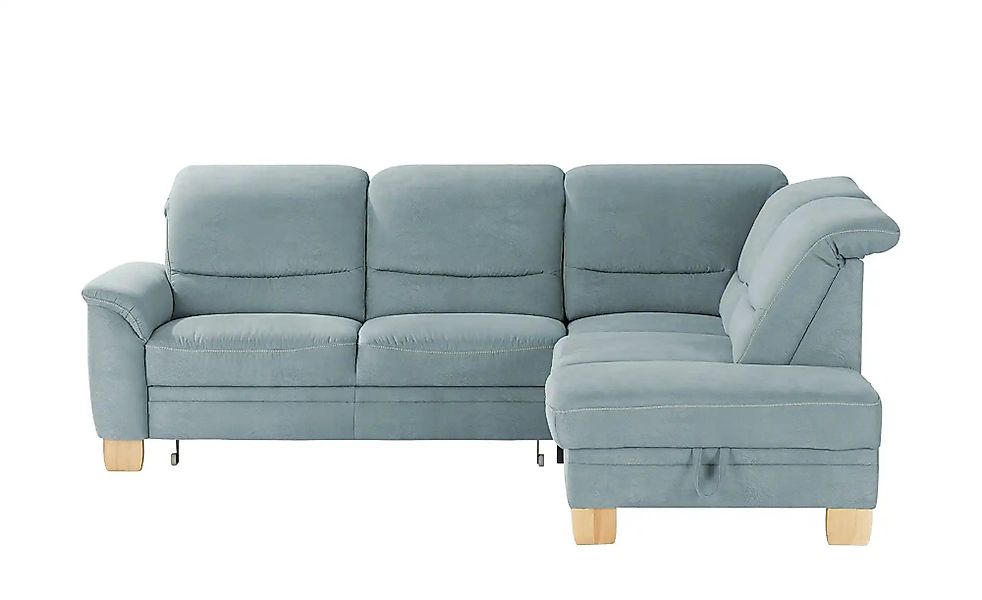 meinSofa Ecksofa  Liva ¦ blau ¦ Maße (cm): B: 254 T: 224.0 Polstermöbel > S günstig online kaufen