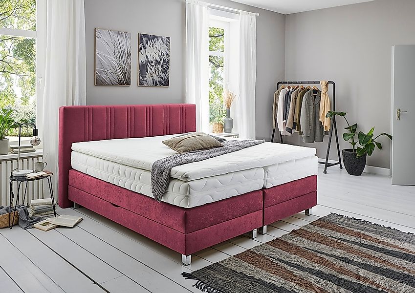 Westfalia Schlafkomfort Boxspringbett wahlweise mit Bettkasten und Topper günstig online kaufen