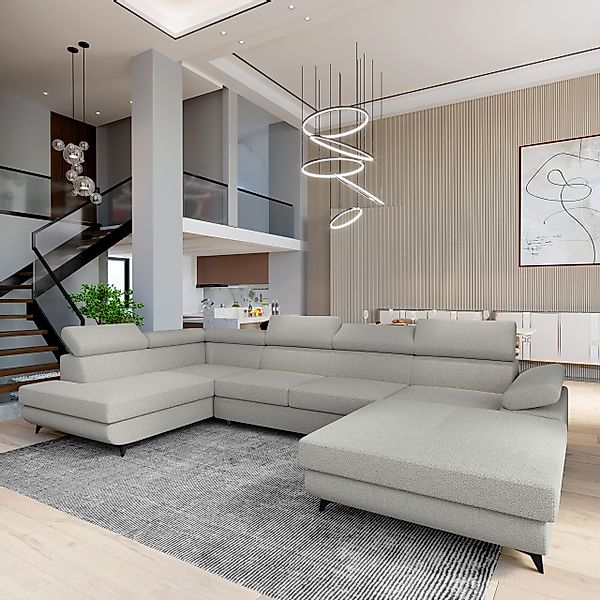 Masseno Ecksofa RUBANO mit Schlaffunktion U-Form, günstig online kaufen