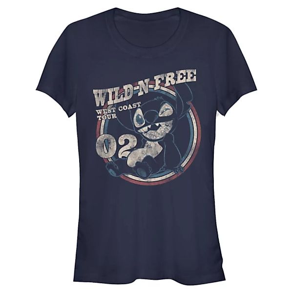 Disney - Lilo & Stitch - Stitch Americana Circle - Frauen T-Shirt günstig online kaufen