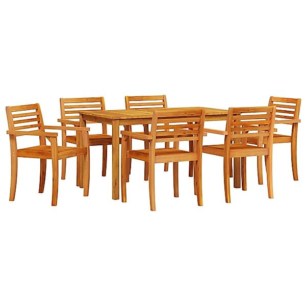 vidaXL 7-tlg Garten-Essgruppe Massivholz Akazie 3375664 günstig online kaufen