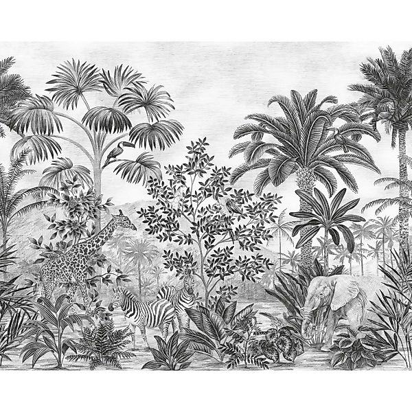 Komar Vliestapete »Jungle Evolution«, 350x280 cm (Breite x Höhe) günstig online kaufen