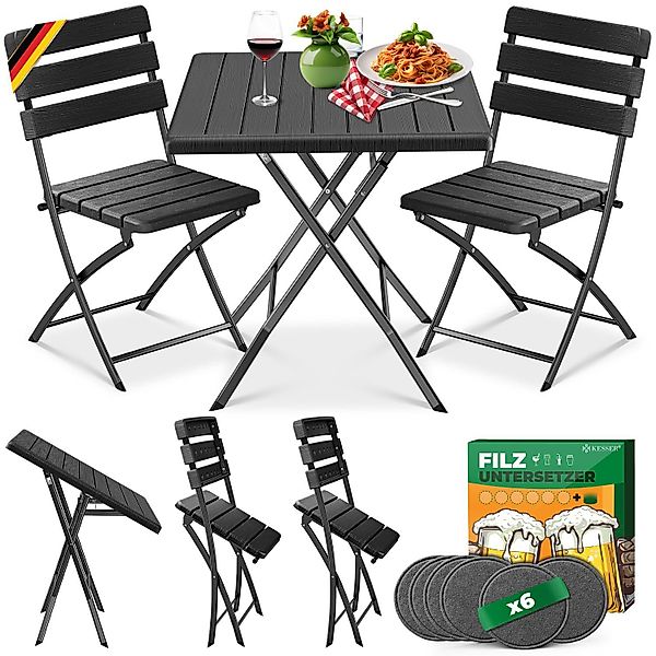 KESSER Bistrotisch 3-teiliges Bistroset (3-St., 1x günstig online kaufen