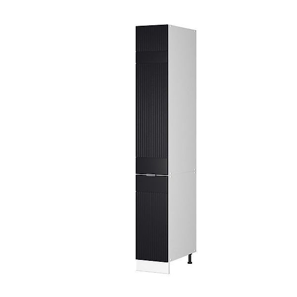 Vicco Hochschrank Fame-Line, Schwarz gestreift/Weiß, 30 günstig online kaufen