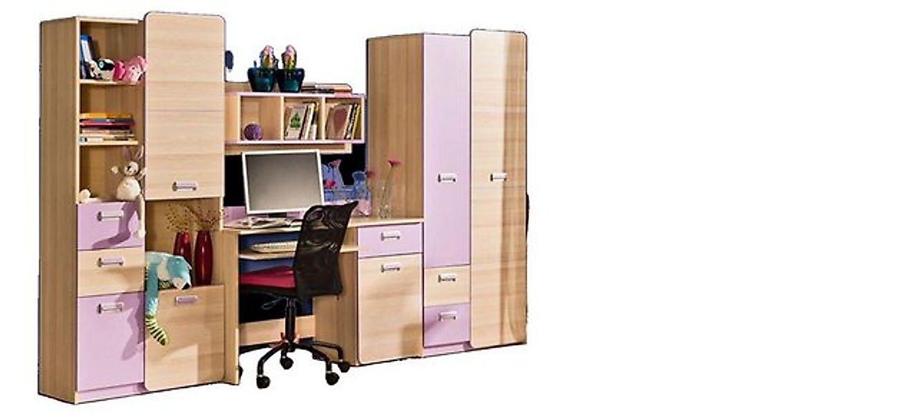 JVmoebel Kinderkleiderschrank Wohnwand Anbauwand Schrankwand Kinderzimmer S günstig online kaufen