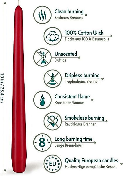BRUBAKER Spitzkerze für Kerzenständer und Kerzenhalter - (Leuchterkerzen Se günstig online kaufen