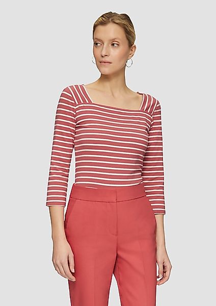 s.Oliver BLACK LABEL 3/4-Arm-Shirt Gestreiftes Shirt günstig online kaufen