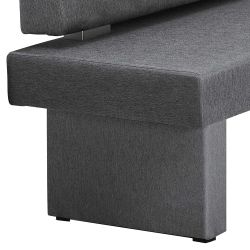 Esszimmer Polsterbank in Grau 195x155 cm günstig online kaufen