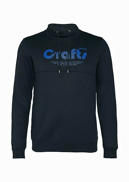 s.Oliver Sweatshirt Sweatshirt aus Baumwollmix mit Frontprint Teilungsnaht günstig online kaufen