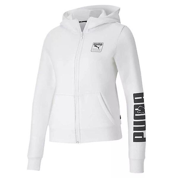 Puma Rebel Fl Kapuzenpullover XS Puma White günstig online kaufen