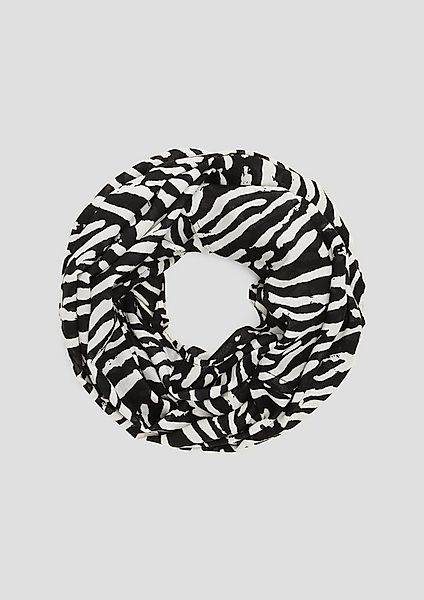 s.Oliver Loop Snood, Loopschal mit All-over-Muster günstig online kaufen