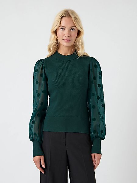 Y.A.S Rundhalspullover "YASDOTME LS KNIT PULLOVER S. NOOS" günstig online kaufen