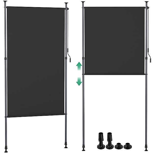 TLGREEN Senkrechtmarkise Balkonsichtschutz 120/150/200x270cm, (Senkrechtmar günstig online kaufen