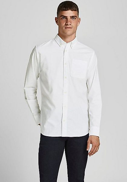 Jack & Jones Langarmhemd BROOK OXFORD mit Button-Down Kragen günstig online kaufen