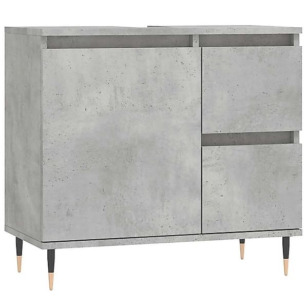 vidaXL Badschrank Betongrau 65x33x60 cm Holzwerkstoff 831600 günstig online kaufen