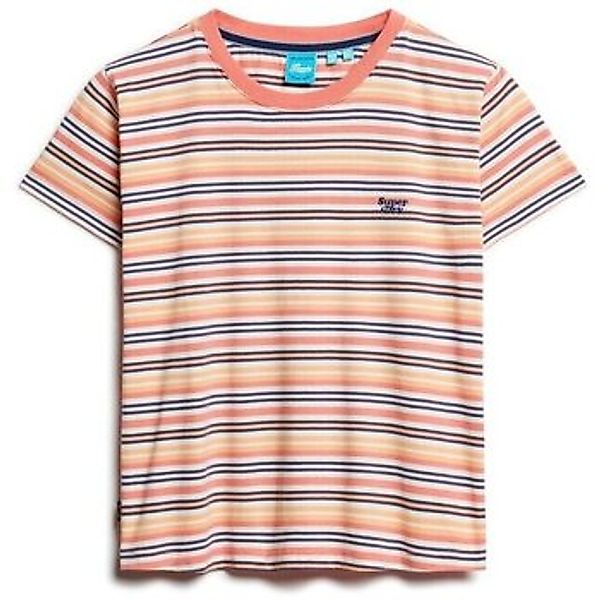 Superdry  T-Shirt T-shirt ajusté à rayures femme  Essential Logo günstig online kaufen