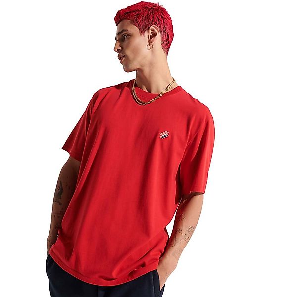 Superdry Code Sl Essential Kurzärmeliges T-shirt XL Risk Red günstig online kaufen
