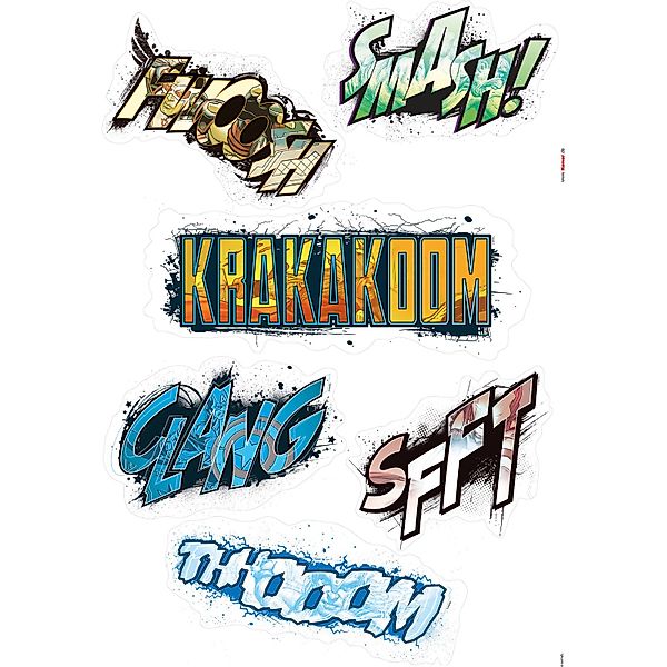 Komar Deko-Sticker Avengers Sounds 50 x 70 cm gerollt günstig online kaufen