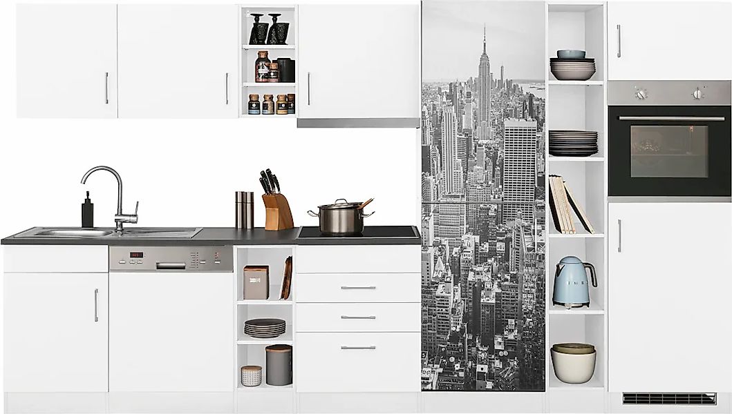 KOCHSTATION Küchenzeile "KS-Paris – Küchen mit einzigartigen Fotomotiven au günstig online kaufen