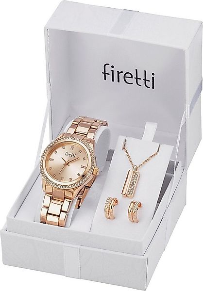 Firetti Quarzuhr, (Set, 4-tlg., inkl. Ohrstecker und Kette mit Anhänger), A günstig online kaufen