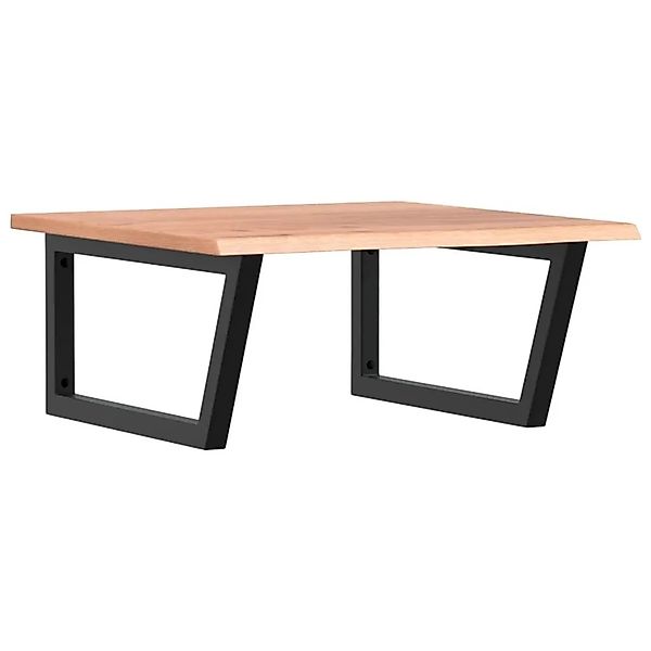 vidaXL Waschtischplatte mit Halterung Stahl und Massivholz Eiche 3302643 günstig online kaufen