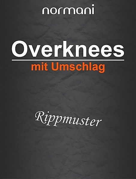 normani Overknees 2 Paar Overknees gerippt mit Umschlag mit Rippmuster günstig online kaufen