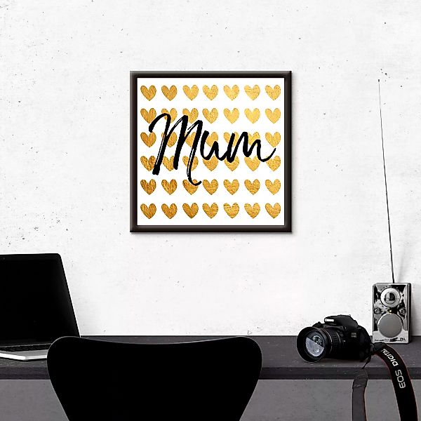 Artland Wandbild "Goldene Herzen für Mama", Sprüche & Texte, (1 St.) günstig online kaufen