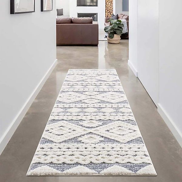 Carpet City Hochflor-Teppich »Focus 3005«, rechteckig, 20 mm Höhe, Läufer, günstig online kaufen