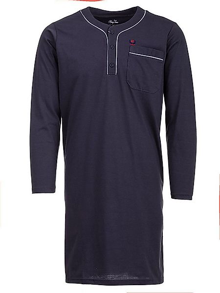 Henry Terre Nachthemd Nachthemd Langarm - Unifarben günstig online kaufen