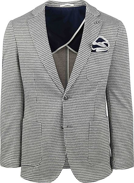 Blaue Industrie Colbert Druck Grijs - Größe 48 günstig online kaufen