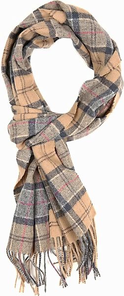 Barbour Schal Tartan Lammwolle Beige - günstig online kaufen
