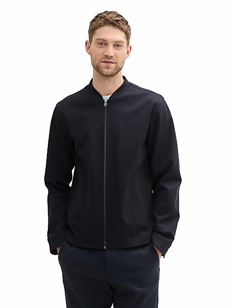 TOM TAILOR Bomberjacke, ohne Kapuze, mit Piqué Struktur günstig online kaufen