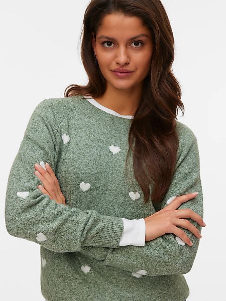 Vero Moda Rundhalspullover "VMDOFFY INTARSIA LS O-NCK PULLOV GA NOOS" mit S günstig online kaufen