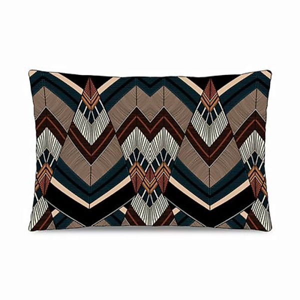 Kissen Batik textil bunt / 45 x 45 cm - Velours - PÔDEVACHE - Bunt günstig online kaufen