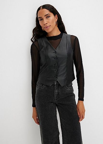 bonprix Lederimitatweste günstig online kaufen