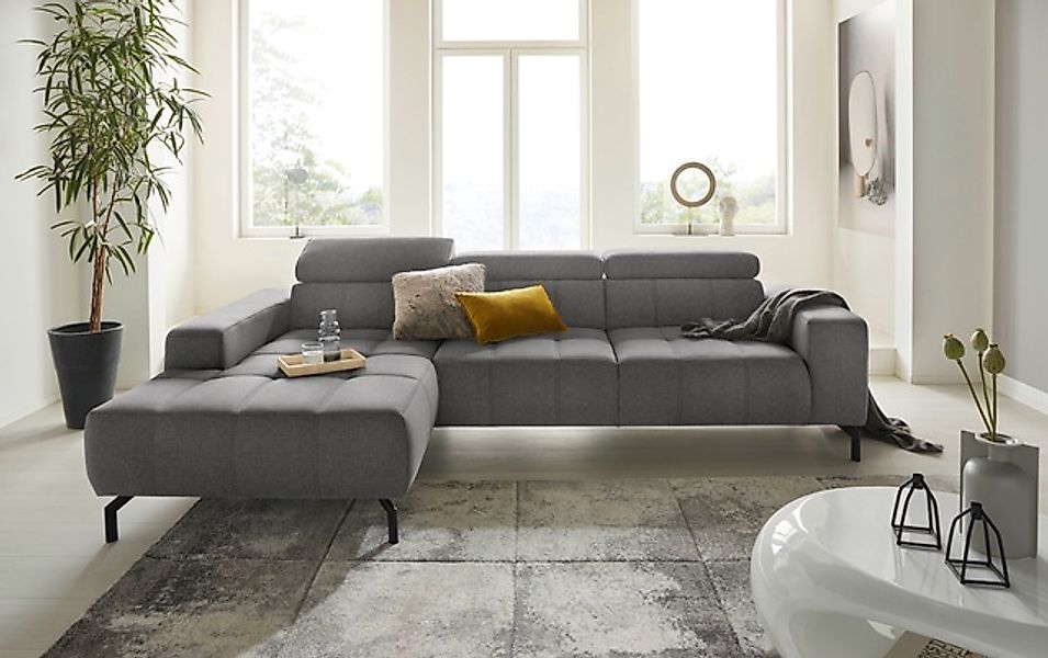DOMO collection Ecksofa »Cunelli tolle Sitznähte als Designelement, fester günstig online kaufen