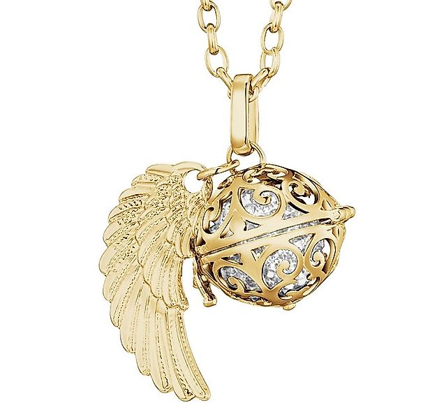 Morella Kette mit Anhänger Engel Halskette gold 70 cm mit Anhänger (2-tlg., günstig online kaufen