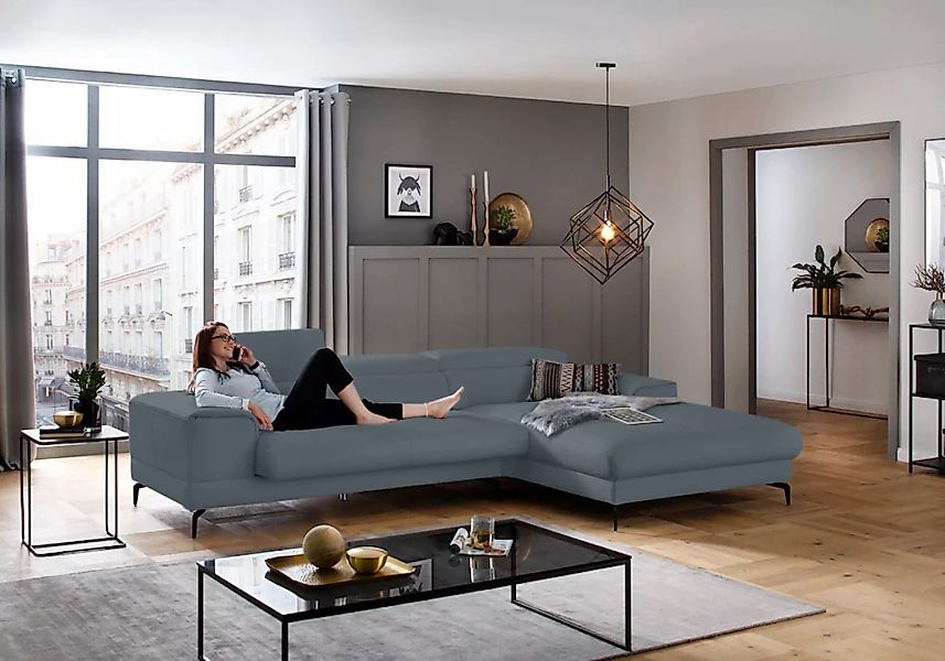 W.SCHILLIG Ecksofa "piedroo, Designsofa mit tollem Sitzkomfort, L-Form", Ko günstig online kaufen