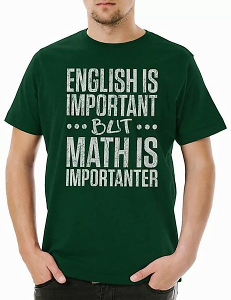 Urban Backwoods Print-Shirt English Is Important Math Is Importanter Herren günstig online kaufen