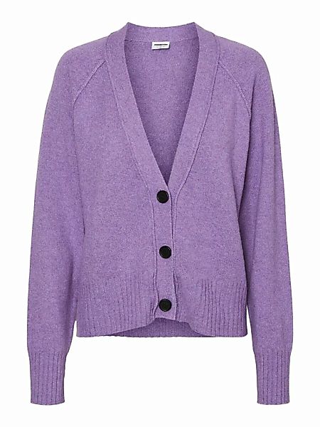 NOISY MAY Kurz Strickjacke Damen Violett günstig online kaufen
