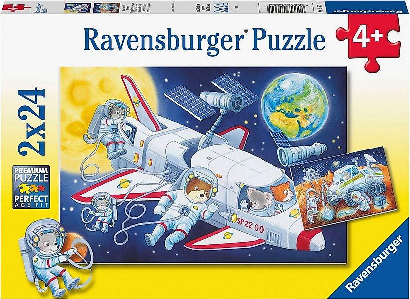 Ravensburger Puzzle Reise durch den Weltraum, 48 Puzzleteile, 2x24 Teile, M günstig online kaufen