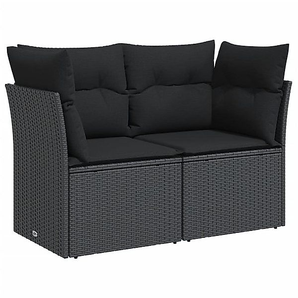 vidaXL Loungesofa Gartensofa mit Kissen 2-Sitzer günstig online kaufen