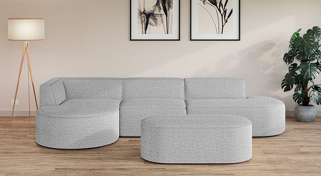 andas Ecksofa "EIVIND Designer Sofa mit Ottomane rechts/links, B/T/H: 343/1 günstig online kaufen