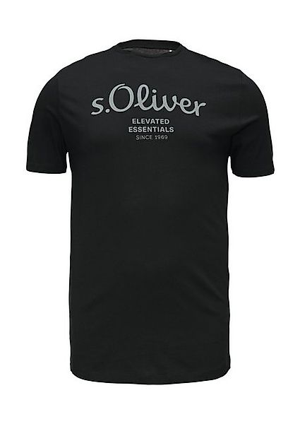 s.Oliver Kurzarmshirt T-Shirt mit Logo-Print Artwork günstig online kaufen