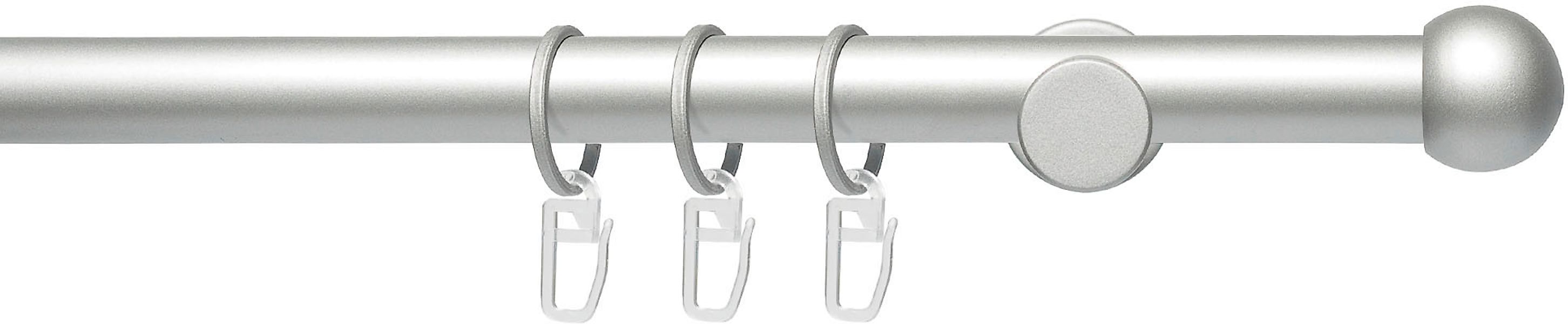 Liedeco Gardinenstange »Fertigstilgarnitur 20 mm Power Kugel« Ø 2 mm 1 läuf günstig online kaufen