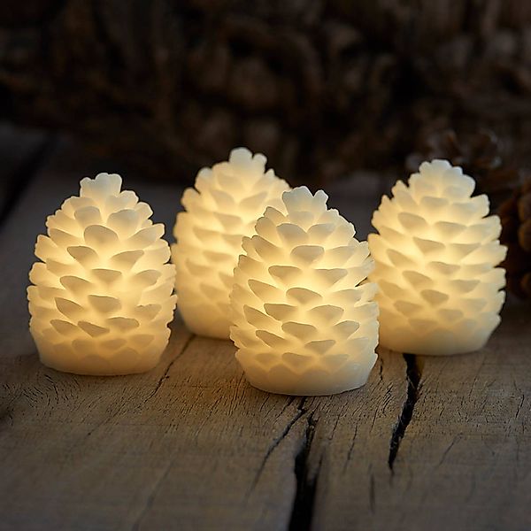 LED-Kerze Clara, Höhe 7,5 cm, Viererset günstig online kaufen